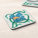 Search for art nouveau coasters Yellow