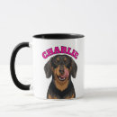 Search for black and tan dachshund mugs Doxie