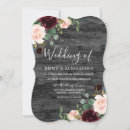 Search for burgundy floral wedding invitations Flowers