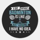 Search for badminton game stickers Quote