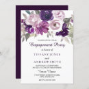 Search for purple engagement party invitations Elegant