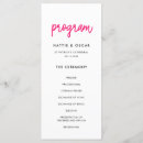 Search for fun wedding programs Typography