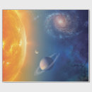 Search for outer space wrapping paper Saturn