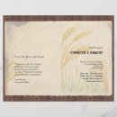Search for parchment paper wedding programmes Rustic