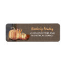 Search for pumpkin orange return address labels Fall baby shower