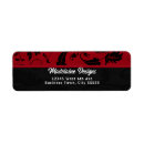 Search for black damask return address labels Girly