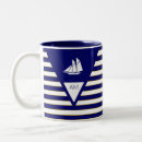 Search for blue and white striped mugs Sailing