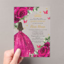 Search for pink brown quinceanera invitations Teen girl