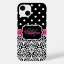 Search for pink damask pattern Black and white