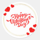 Search for happy valentines stickers Red