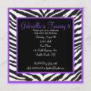 Search for zebra print birthday invitations Jungle