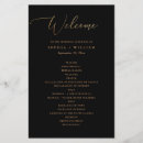 Search for black gold wedding programs Classic
