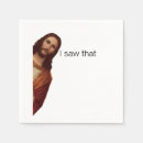 Search for christmas table napkins Jesus