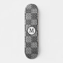 Search for black and white checkered skateboards Geometric