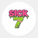 Search for lucky 7 stickers Six