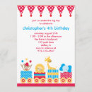 Search for circus train birthday invitations Monkey