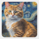 Search for vintage animal art stickers Cat