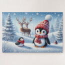 Search for reindeer puzzles Snow