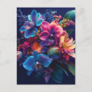 Search for neon flowers postcards Modern