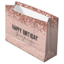 Search for girly gift bags Rose gold