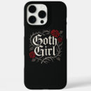 Search for goth girl iphone cases Black