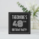Search for 48th birthday invitations 48 years old