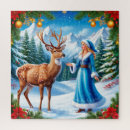 Search for christmas snow scene puzzles Mountains