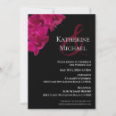 Search for black and fuchsia wedding invitations Pink