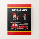 Search for red truck puzzles Boys