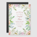 Search for coral magnets save the date invitations floral