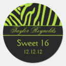 Search for sweet 16 zebra stickers Birthday