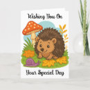 Search for hedgehog birthday cards Cute