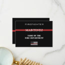 Search for fire department cards Thin red line