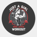 Search for fitness girl stickers Training
