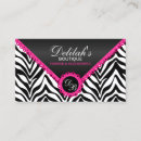 Search for monogram zebra pattern business cards Boutique