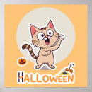Search for funny halloween pumpkin posters Kitty