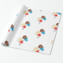 Search for cute santa wrapping paper St nick