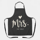 Search for engaged couple aprons Bride