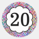 Search for number 20 stickers 20th