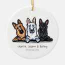 Search for black german shepherd christmas tree decorations Gsd