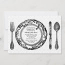 Search for dinner plate invitations Vintage