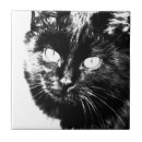 Search for black and white cat tiles Ceramic