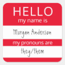 Search for name badge stickers Red