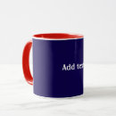 Search for blue text mugs Red white and blue