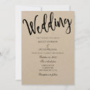 Search for rustic kraft wedding invitations Typography