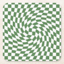 Search for green and white pattern coasters Modern