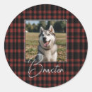 Search for red and black plaid stickers Gingham