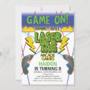Search for arcade birthday invitations Laser tag birthday