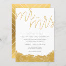 Search for gold brush stroke invitations Foil