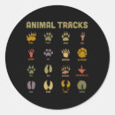 Search for animal tracks stickers Wild